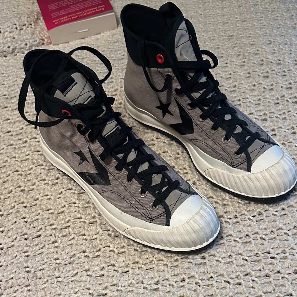 Converse Black and Gray High-Top Sneakers